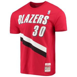 Мужская футболка Mitchell & Ness Rasheed Wallace Red Portland Trail Blazers Hardwood Classics с именем и номером игрока