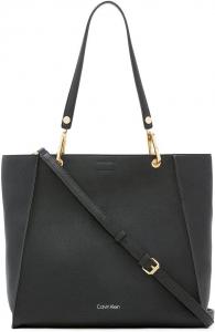 Сумка-тоут Calvin Klein Reyna North/South, Black/Gold