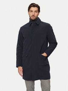 Пальто из линя стандартной посадки Sisley, синий