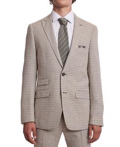 Мужская клетчатая куртка Ashton приталенного кроя Paisley & Gray, Grey White Yellow Gingham