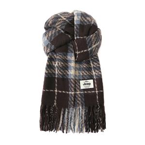 Jeep Вязаный шарф унисекс, Blue Brown
