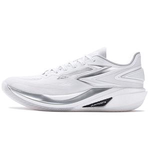 Blitz BB 2 баскетбольные кроссовки с амортизацией, устойчивые к истиранию и скольжению, низкие, с динамической карбоновой пластиной, Unisex 361°, серебро белый