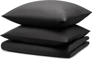 Комплект постельного белья 240x220 см + 2 наволочки 40x70 см - Простыни из микрофибры 240x220 см - Комплект постельного белья из 3 предметов, темно-серый Blumtal