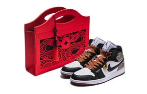 Винтажные баскетбольные кроссовки Air 1 унисекс высокие коричневые Jordan, черный