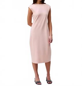 Calvin Klein Платье-футляр из ткани понте цвета сепии и розы