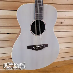 Акустическая/электрогитара Yamaha STORIA I с корпусом малого размера - Кремовый, Светло-голубой