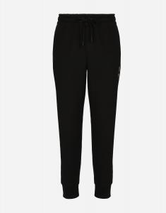 Джоггеры из джерси с вышивкой Dolce & Gabbana, черный