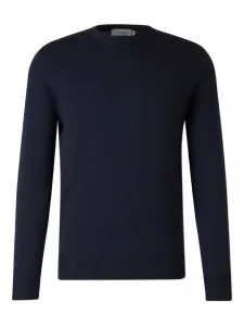 Свитер с круглым вырезом и длинными рукавами Canali, синий