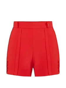 Шорты с логотипом и пуговицей Elisabetta Franchi, красный