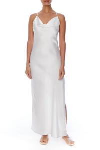 Платье Camila с капюшоном в зимнем белом LBLC THE LABEL