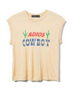 Женская майка Adios Cowboy Vintage Tissue Junk Food Clothing, коричневый/бежевый