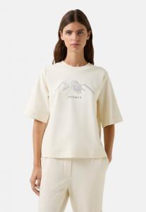 Футболка Bogner Print T-shirt, Creme/White