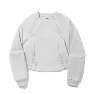 Толстовка Li-Ning для женщин, цвет Crystal Gray, с круглым вырезом, умеренная посадка