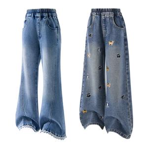 Детские джинсы Disney, Wide Leg Pants+Puppy Wide Leg Pants