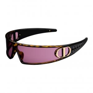 DIOR Полиамидные солнцезащитные очки Metal Irregular Shape унисекс темно-коричневые