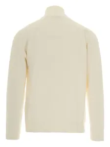 Свитер с высоким воротником и рукавами реглан Paolo Pecora, белый