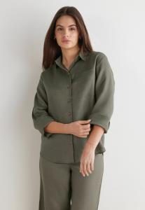Блуза Intimissimi Button-down blouse, Green/Khaki