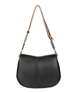 Круглая кожаная сумка через плечо "Хелена" Gianni Chiarini, черный