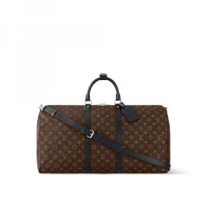 Сумка Keepall Bandoulière 55 Louis Vuitton, коричневый
