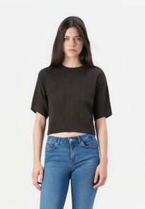 Футболка ONLY ONLTHEA O-NECK PULLOVER, Chocolate Torte/Brown