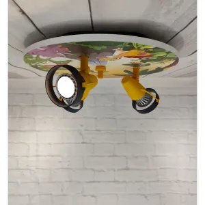 Светильник на потолок Strahler Dinos GU10 1 шт. 3 регулируемые споты Niermann, мультиколор