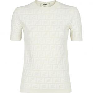 Футболка с круглым вырезом FENDI, темно-серый