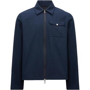 Moncler Рубашка-пиджак из ситца, Dark Blue