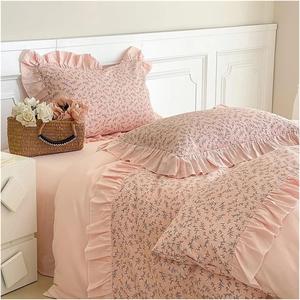 YIZUFU Комплект постельного белья розовый цветочный 100% хлопок