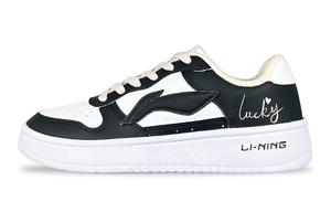 Лининг Понтун Бутс устойчивые к износу дышащие увеличивающие рост низкие скейтерские кроссовки унисекс черно-белые