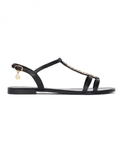 Кожаные сандалии на плоской подошве Kazar, черный