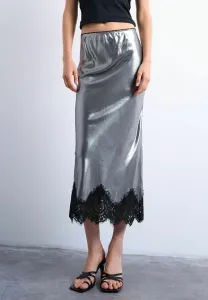 Юбка-Миди tsdory а-силуэта Topshop, Silver