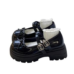 LIANGHUO Туфли Мэри Джейн женские, глянцевые, черные