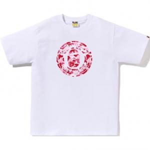 Футболка с камуфляжным принтом A BATHING APE, белый