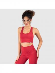 SMILODOX Спортивный бюстгальтер Тамара красного цвета