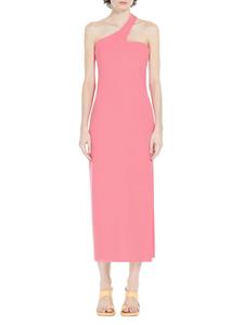 Асимметричное платье миди с открытой спиной Sportmax, розовый