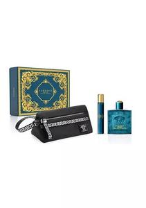 Versace, Eros, набор косметики + косметичка, 2 шт