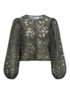 Блуза OBJECT, темно-зеленый