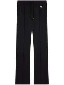 Courrèges спортивные брюки прямого кроя, черный