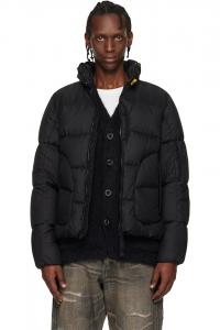 Parajumpers Черная пуховая куртка Blackburn с капюшоном