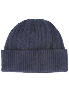 вязаная шапка синего цвета BREITER