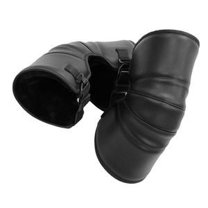 Ветрозащитные утолщенные наколенники BESTOYARD для электровелосипедистов, зимние гетры для мотоциклистов, удобная защитная экипировка для велоспорта и зимних видов спорта., Black