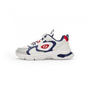 BALABALA Скользостойкие, износостойкие, дышащие низкие детские кроссовки white blue kids'