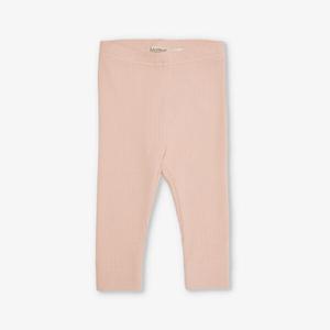 Леггинсы из смесового хлопка в рубчик 2-9 месяцев Mar Mar Copenhagen, цвет rose