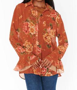 Кармела Топ в Саду Урожай Show Me Your Mumu, цвет garden harvest