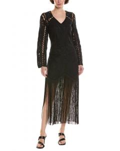 Sea NY Liesel кружевное платье миди, черный