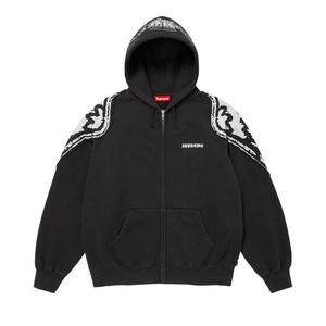 Толстовка Supreme Wings Zip Up Hooded Sweatshirt, Black