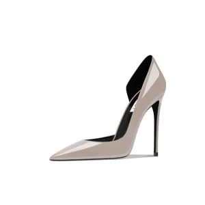 Женские туфли на высоком каблуке, телесно-серые Suyymakk, Nude Gray