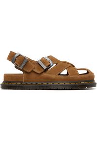 Архивные рыбацкие замшевые сандалии Dr. Martens, цвет natural tan