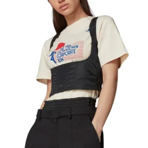 Adidas Originals Синий Underbust корсет Спортивная майка Women's Black