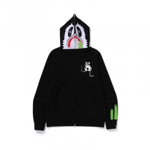 Bape Panda худи с молнией женское A BATHING APE, черный